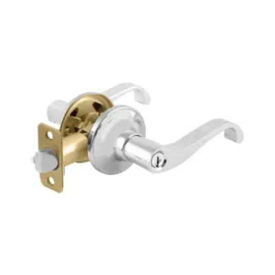 Chapa Para Baño De Manija Curva Topforge Cromo Mate