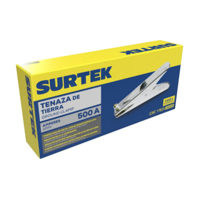 Tenaza Pinza De Tierra 500 A Curva Sujeción En Cobre Surtek (118008)