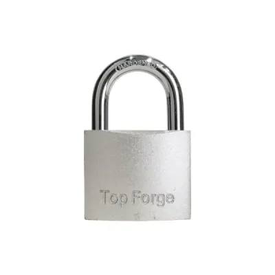 Candado Corto De Hierro 40 Mm Topforge En Color Gris