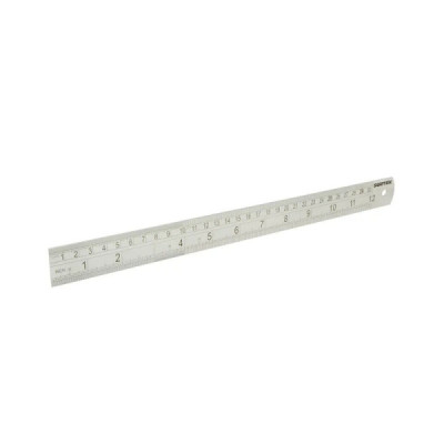 Regla De Acero Inoxidable 12'' Surtek Tabla De Conversiones (122211)