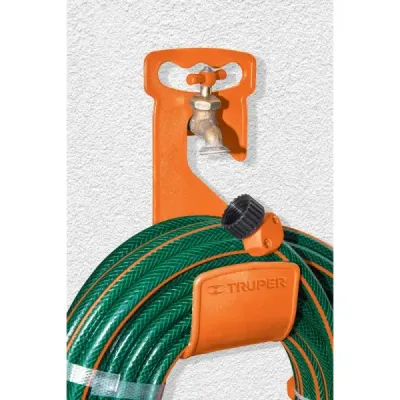 Gancho Porta Mangueras De Jardín De 1/2" Hasta 1" Truper