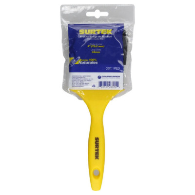Brocha Para Pintar 3'' Cerdas Naturales De 44 Mm Surtek (123315)