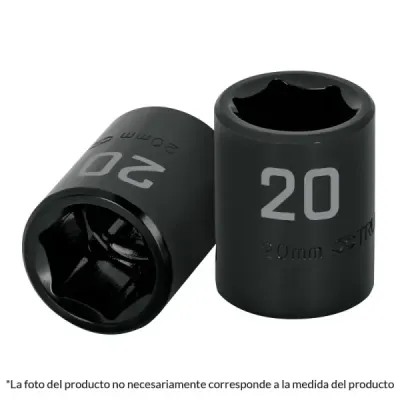 Copa Estándar De Impacto 6 Puntas De 22 Mm Cuadrante 1/2" Truper