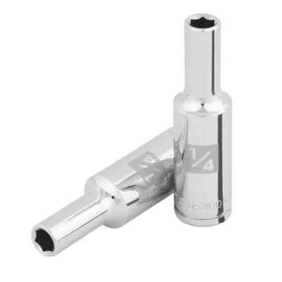 Copa Estándar Larga 1/4" De 6 Puntas, Cuadrante De 3/8" Truper