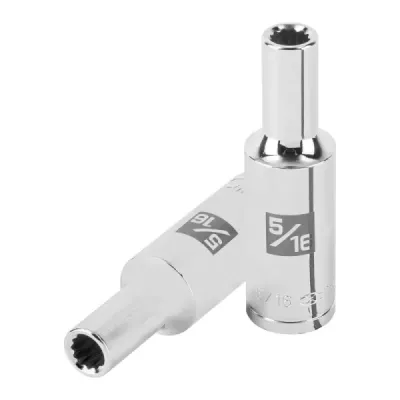 Copa Estándar Larga 5/16" De 12 Puntas, Cuadrante De 1/2" Truper