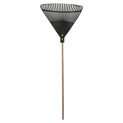 Rastrillo Escoba Plástica 61 Cm 26 Dientes Negra Surtek (132053)