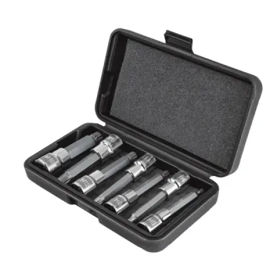 Juego De 7 Copas Largas Spline, Cuadrante 1/2" Profesional Truper