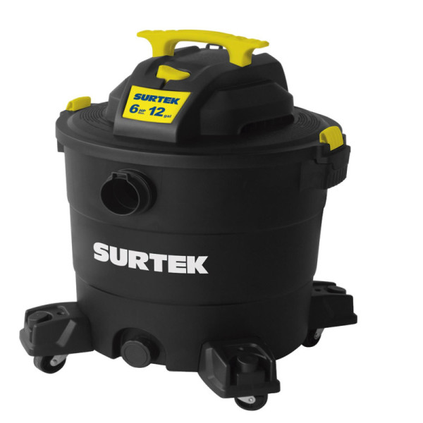 Aspiradora Sopladora 12 Gal 6 Hp Surtek Sólidos Y Líquidos (AS612A)