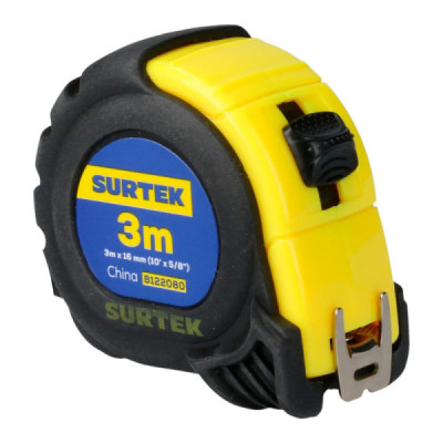 Flexómetro Cuerpo Anti-impacto 3 M X 5/8'' Surtek Doble Cara (B122080)