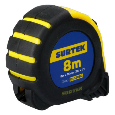 Flexómetro Cuerpo Anti-impacto 8 M X 1'' Surtek Doble Cara (B122082)