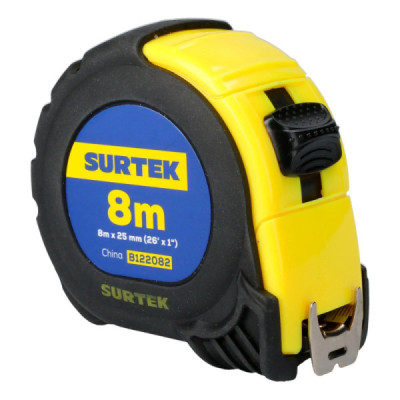 Flexómetro Cuerpo Anti-impacto 8 M X 1'' Surtek Doble Cara (B122082)