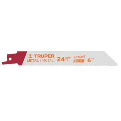 2 Seguetas Para Sierra Sable 6", 24 Dpp Para Uso En Metales Truper