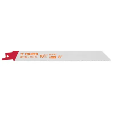 2 Seguetas Para Sierra Sable 8", 18 Dpp Para Uso En Metales Truper