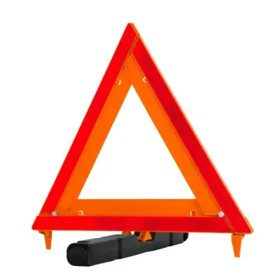 Triangulo Reflectivo De Seguridad 44 Cm Plegable Con Estuche Truper