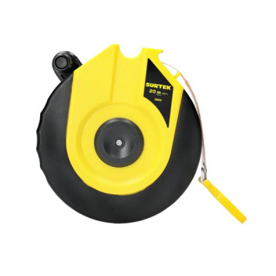 Cinta Métrica Fibra De Vidrio 20 M X 13 Mm Surtek Cuerpo Abs (CLFV20)