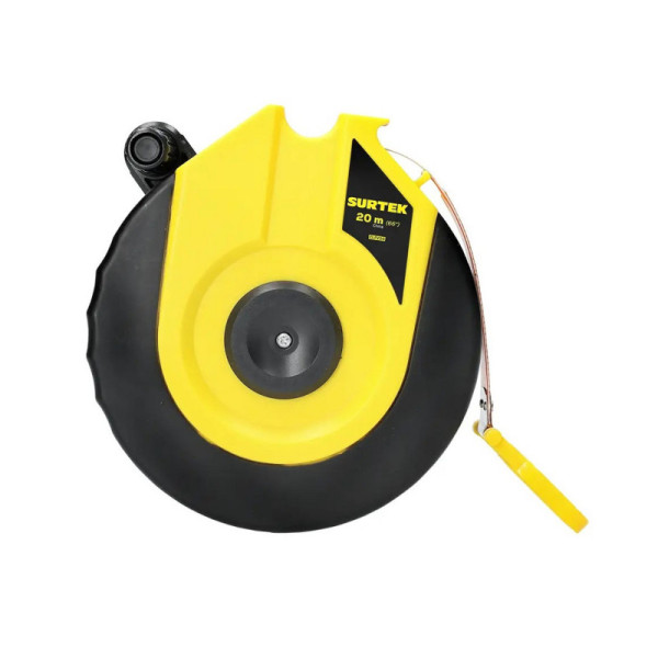 Cinta Métrica Fibra De Vidrio 20 M X 13 Mm Surtek Cuerpo Abs (CLFV20)