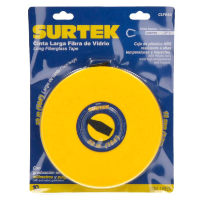 Cinta Métrica Fibra De Vidrio 50 M X 13 Mm Surtek Cuerpo Abs (CLFV50)