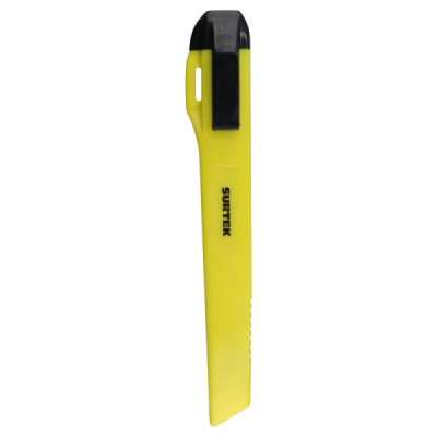 Cutter Bisturí Plástico 8'' Hoja 9 Mm Automático Surtek (CUTF7)