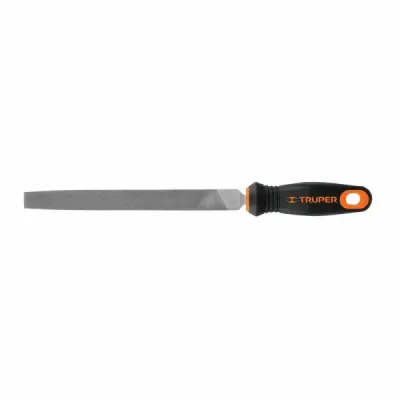 Lima Plana Bastarda De 10", Mango Comfort Grip Truper