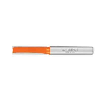Fresa Recta De Dos Filos, Diámetro 3/8" Y Corte De 25.4 Mm Truper