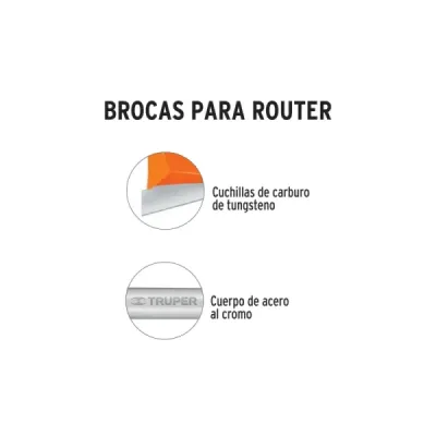 Fresa Corte En V, Diámetro 7/8", Largo Corte 17.9 Mm Truper