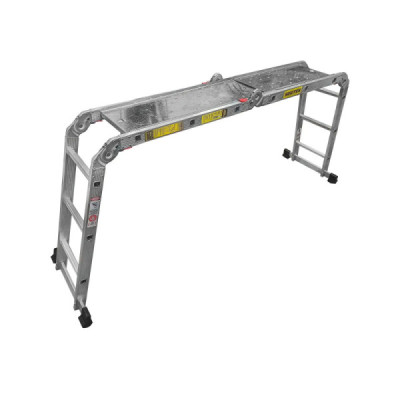 Escalera Multiposicion 150 Kg 12 Peldaños Surtek En Aluminio (EM212) Escalera Multiposicion 150 Kg 12 Peldaños Surtek En Aluminio (EM212)