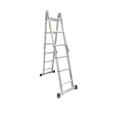 Escalera Multiposicion 150 Kg 12 Peldaños Surtek En Aluminio (EM212) Escalera Multiposicion 150 Kg 12 Peldaños Surtek En Aluminio (EM212)