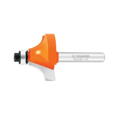 Fresa Redondeadora De Moldura Con Balinera, Diámetro 1.1/4" Truper