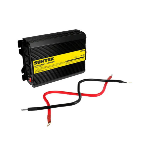 Inversor De Corriente 1000 W Para Carro Surtek 12 V A 120 V (IC61000A)