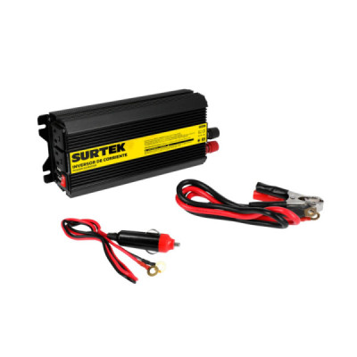 Inversor De Corriente 600 W Para Carro Surtek 12 V A 120 V (IC6600)
