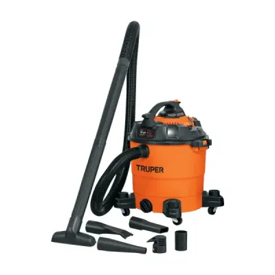 Aspiradora Sopladora 3700 W 45 L Truper Sólidos Y Líquidos