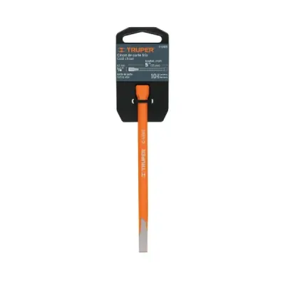 Cincel Profesional De 6" Con Cuña De 3/8" Y Cabeza Grande Truper