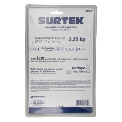 Levantador Imán Magnético Telescópico Flexible 58 Cm Surtek (MT04)