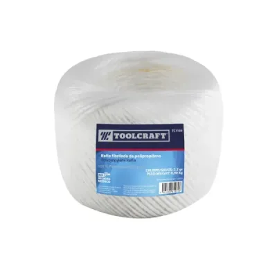 Rafia Blanca De Polipropileno 2.2 G/m Toolcraft De 0.9 Kg