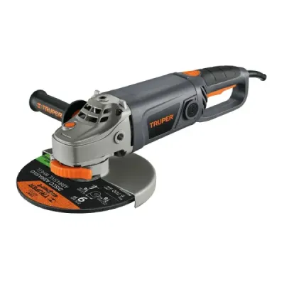 Pulidora Angular De 9" Industrial, 2.100 W, 6.200 Rpm Truper