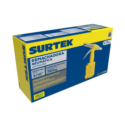 Remachadora Neumática Hasta 3/16'' Surtek Con 4 Boquillas (RH405)