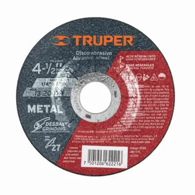 Disco Debaste De Metal De 4.1/2", Uso General Truper