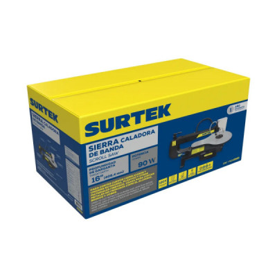 Sierra Caladora De Banco 5'' 90 W Surtek Mesa Inclinable (SK616A)