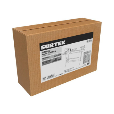 Torno Para Madera 12'' 550 W 600 A 2400 Rpm 120 V Surtek (TM612) Torno Para Madera 12'' 550 W 600 A 2400 Rpm 120 V Surtek (TM612)