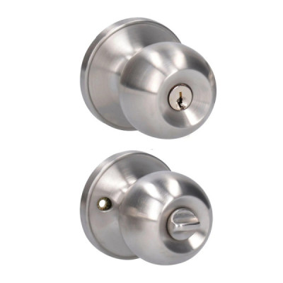Cerradura De Bola Pomo Para Recámara Acero Inoxidable Lock (10PO)