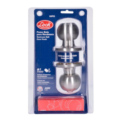 Cerradura De Bola Pomo Para Recámara Acero Inoxidable Lock (10PO)