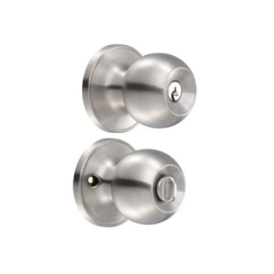 Cerradura De Bola Pomo Para Baño Acero Inoxidable Lock (11PO)