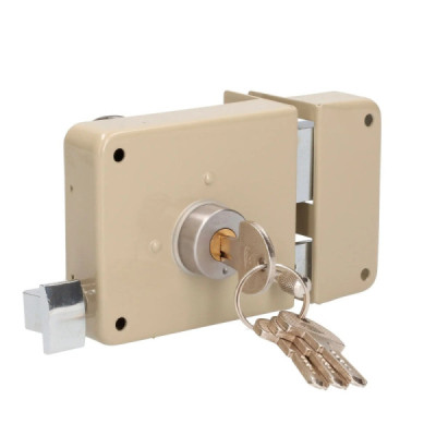 Cerradura De Sobreponer Lado Derecho Lock Llave De Puntos (14CS)
