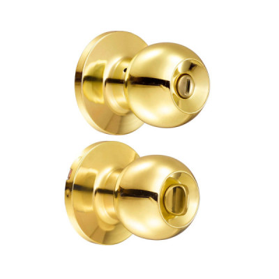 Cerradura De Bola Pomo Para Recámara Latón Brillante Lock (16PO)