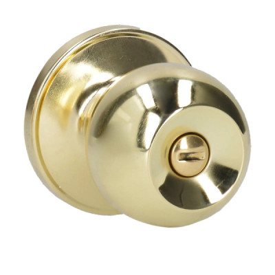 Cerradura De Bola Pomo Para Baño Latón Brillante Lock (17PO)