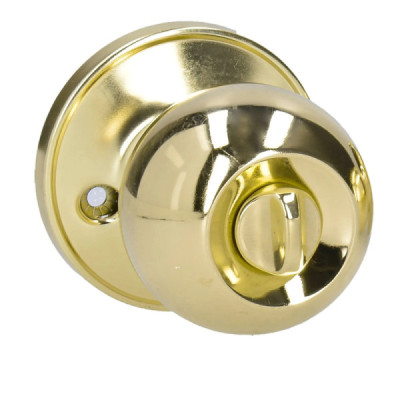 Cerradura De Bola Pomo Para Baño Latón Brillante Lock (17PO)