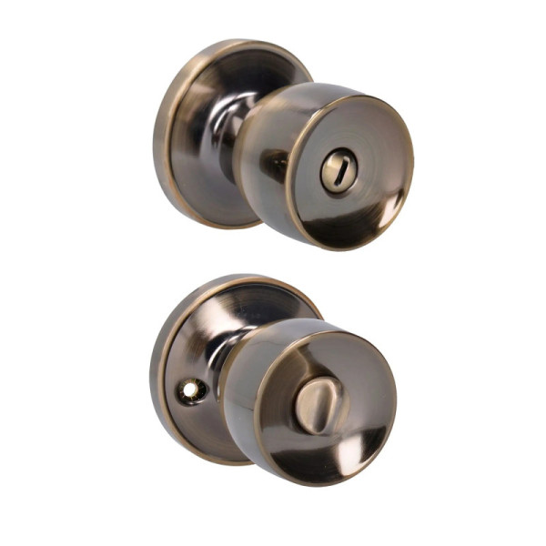 Cerradura Copa Recta Para Baño Latón Antiguo Lock (22PO)