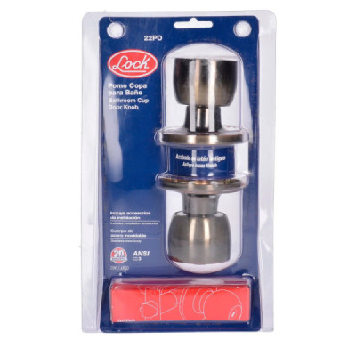 Cerradura Copa Recta Para Baño Latón Antiguo Lock (22PO)