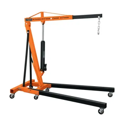 Pluma Hidráulica Plegable De 2 Toneladas, Rango 104 X 159 Cm Truper