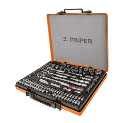 Juego De Copas 103 Piezas, Cuadrante 1/4", 3/8" Y 1/2" Truper